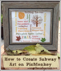 How to Create Subway Art on PicMonkey {Tutorial}