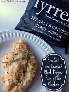 Sea Salt and Cracked Black Pepper Potato Chip Chicken {Recipe}