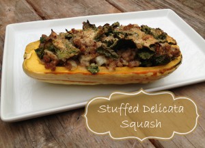 Stuffed Delicata Squash {Recipe}