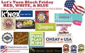 Let’s Band Together to Turn Black Friday Red, White, & Blue {Giveaway} Win One of 15 Products Made in the USA