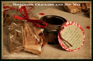 Homemade Crackers and Dip Mix: A Perfect Holiday Gift