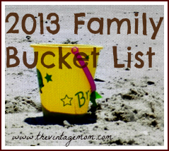 Our 2013 Family Bucket List