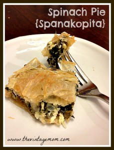 Easy Spinach Pie {Spanakopita} Recipe