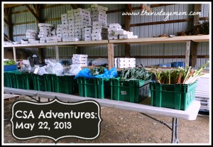 Summer CSA Adventures – May 22, 2013