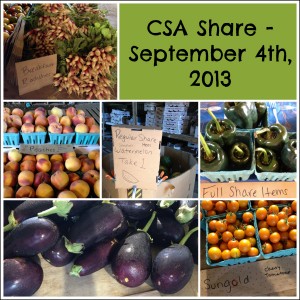 Plans For Our CSA Share This Week – September 4th {Locavore Living}