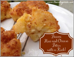 Bacon Mac and Cheese Bites with a Kick! {Recipe}