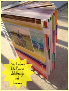 Erin Condren Life Planner Video Walkthrough and Giveaway {Ended}!