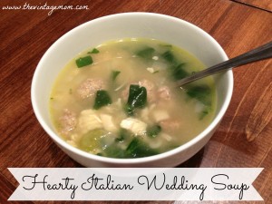 Hearty Italian Wedding Soup {Recipe}