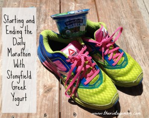 Starting And Ending the Daily Marathon With Stonyfield Greek Yogurt