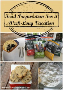Food Preparation For A Week Long Vacation