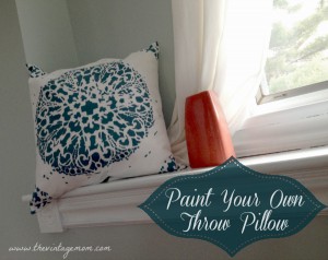 DIY Paint Your Own Throw Pillow