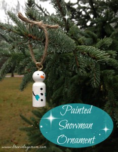 Painted Snowman Ornament Tutorial